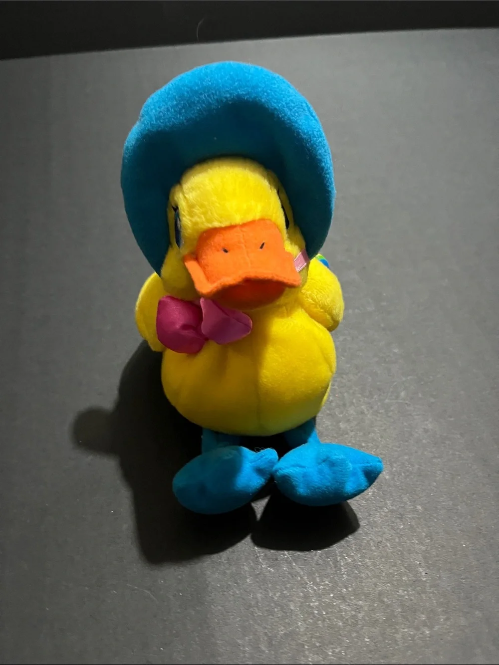 Lisa Frank duck plush doll spring beans beanie baby vintage